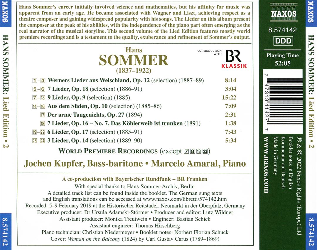 Sommer: Lied Edition, Vol. 2 cover art