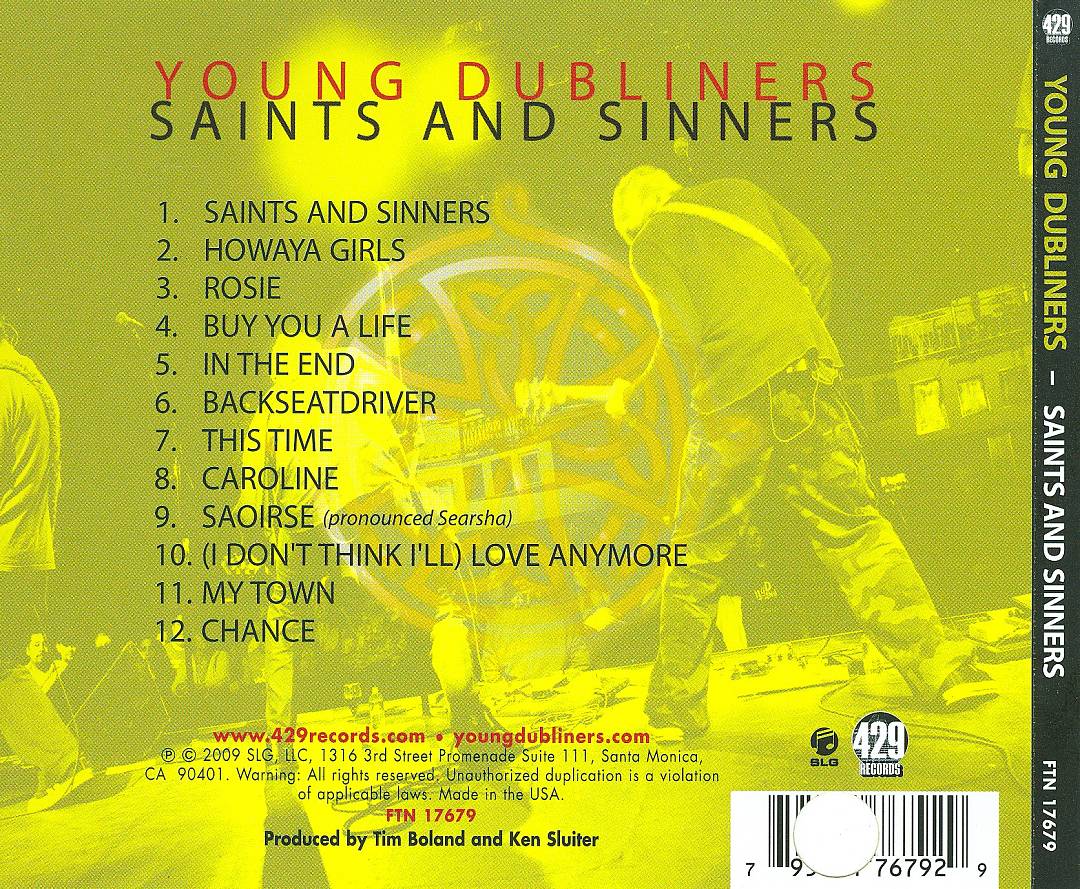 Saints and Sinners cover art