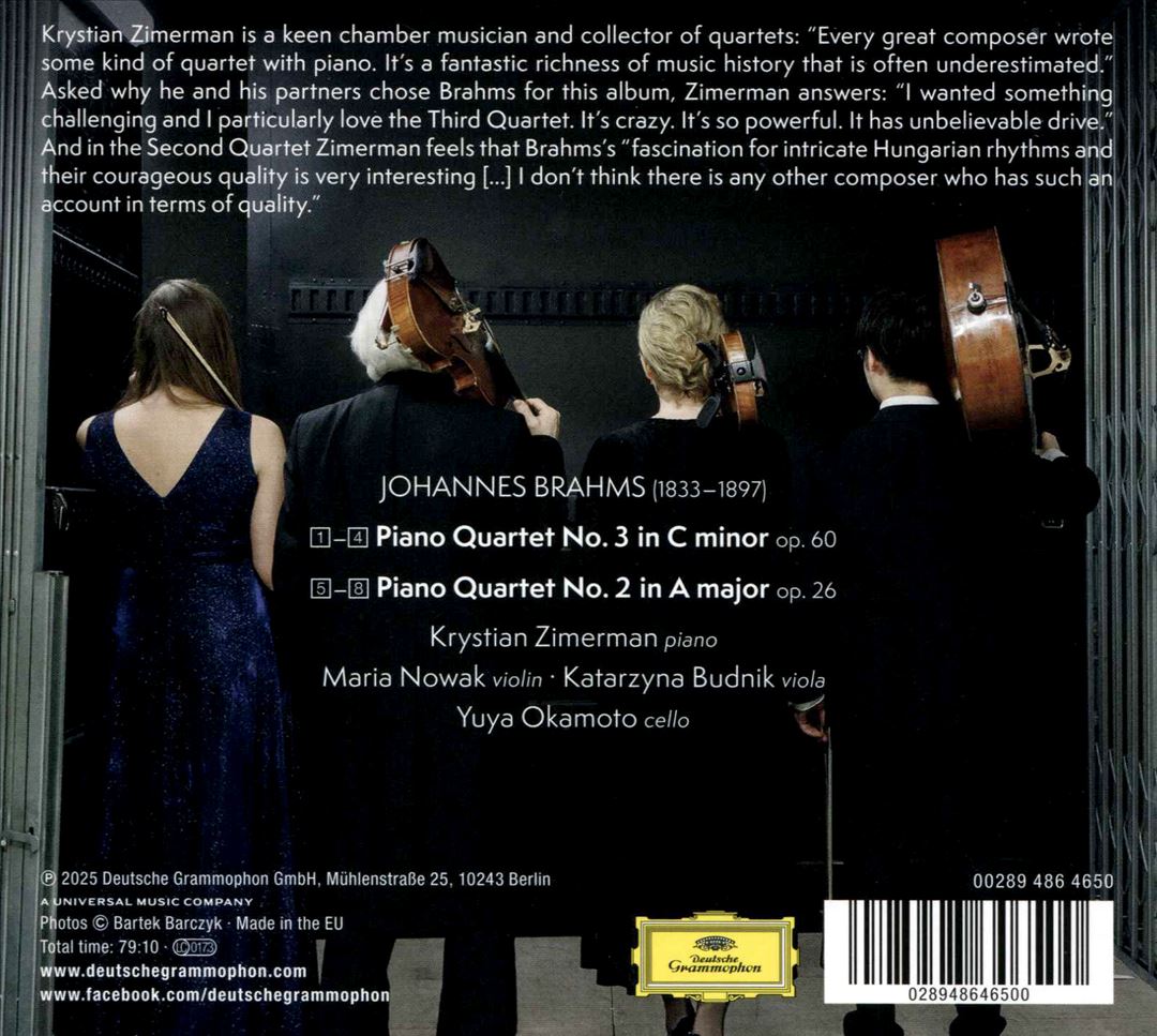 Johannes Brahms: Piano Quartets Nos. 2 & 3 cover art