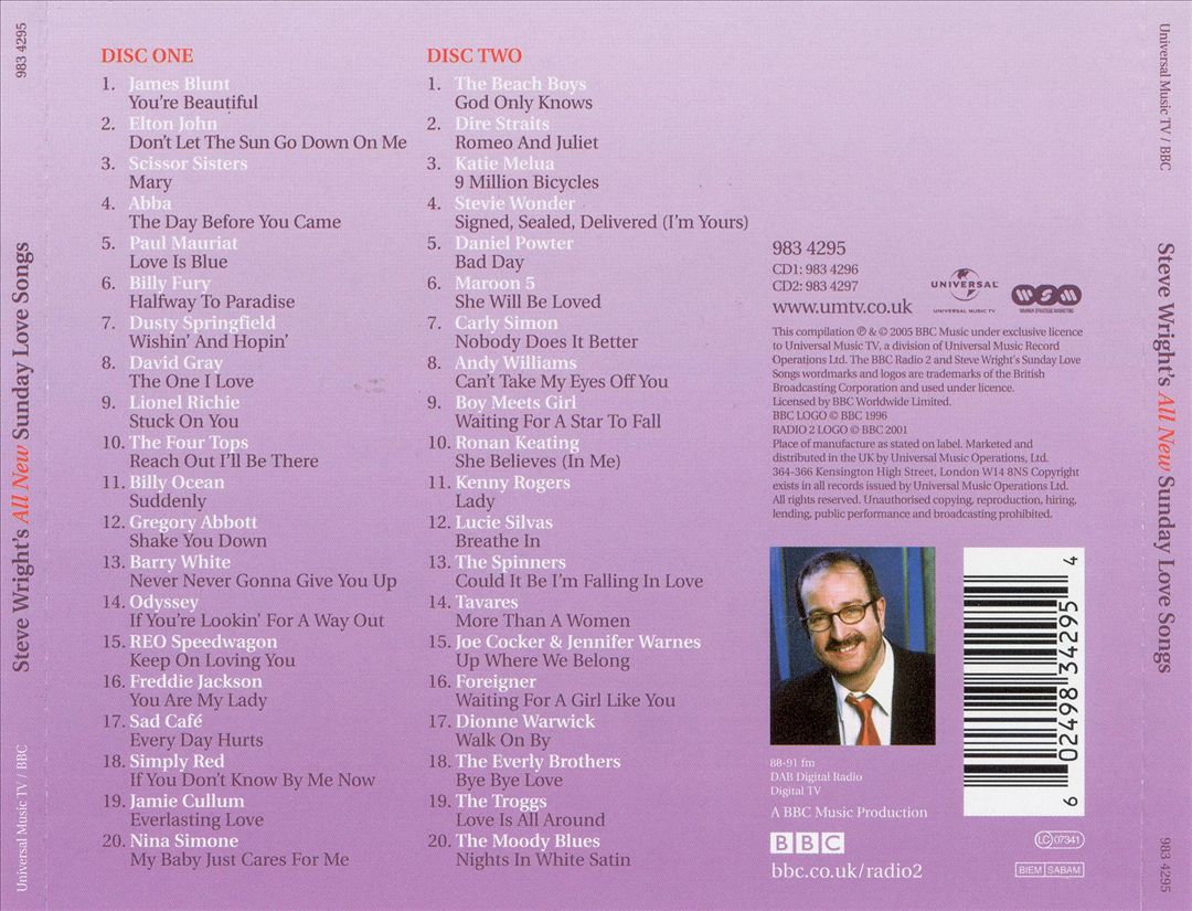 Steve Wright's Sunday Love Songs: Love Supreme cover art