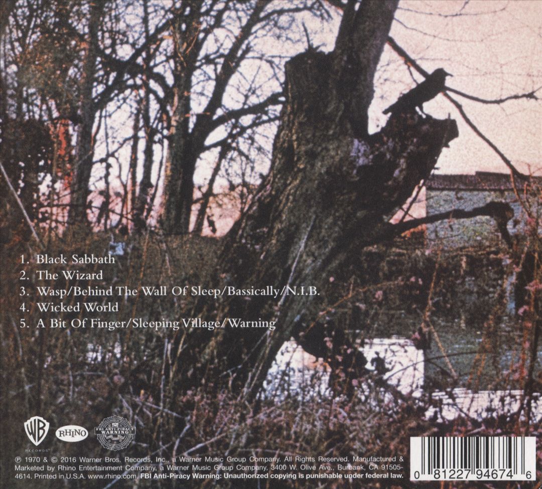 Black Sabbath cover art