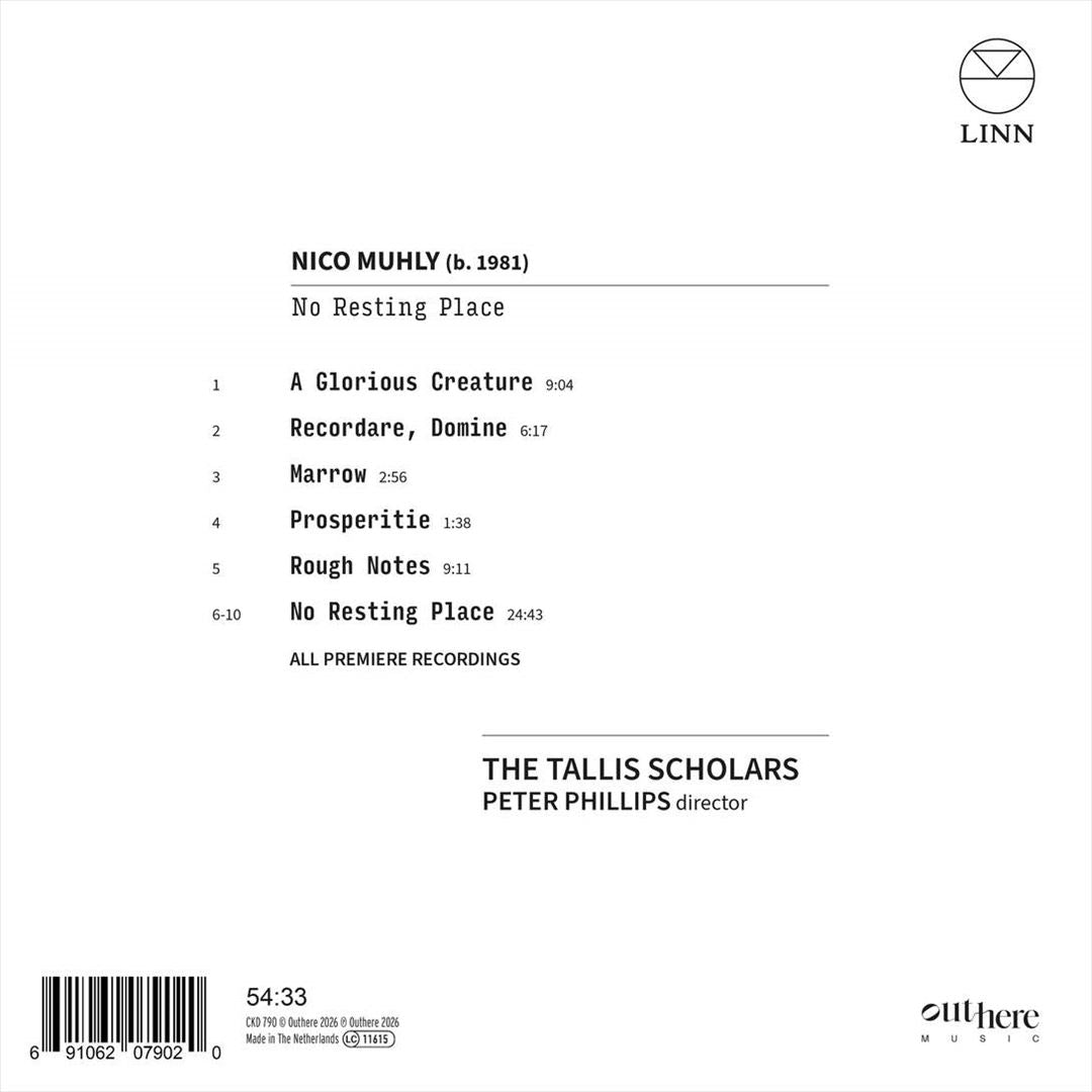 Nico Muhly: No Resting Place cover art