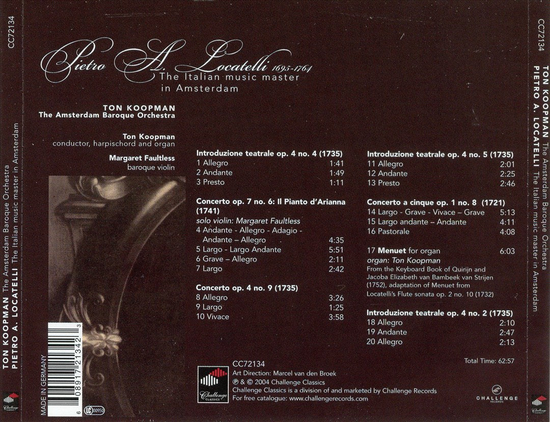 Pietro A. Locatelli: The Italian Music Master in Amsterdam cover art