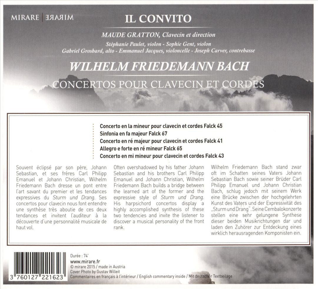 Wilhelm Friedemann Bach: Concertos pour Clavecin et Cordes cover art