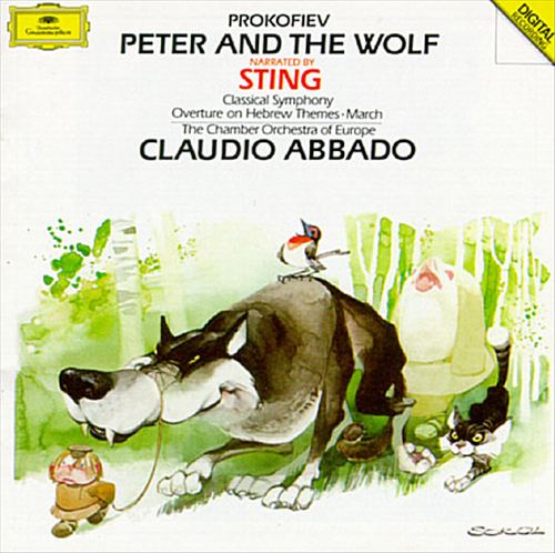 Prokofiev: Peter and the Wolf; Classical Symphony; Overture on Hebrew Themes; March cover art