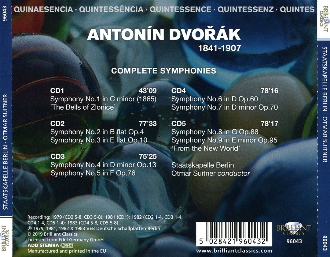 Dvorák: Complete Symphonies cover art