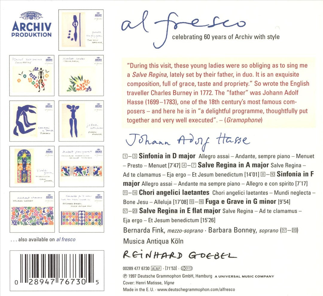 Hasse: Salve Regina cover art