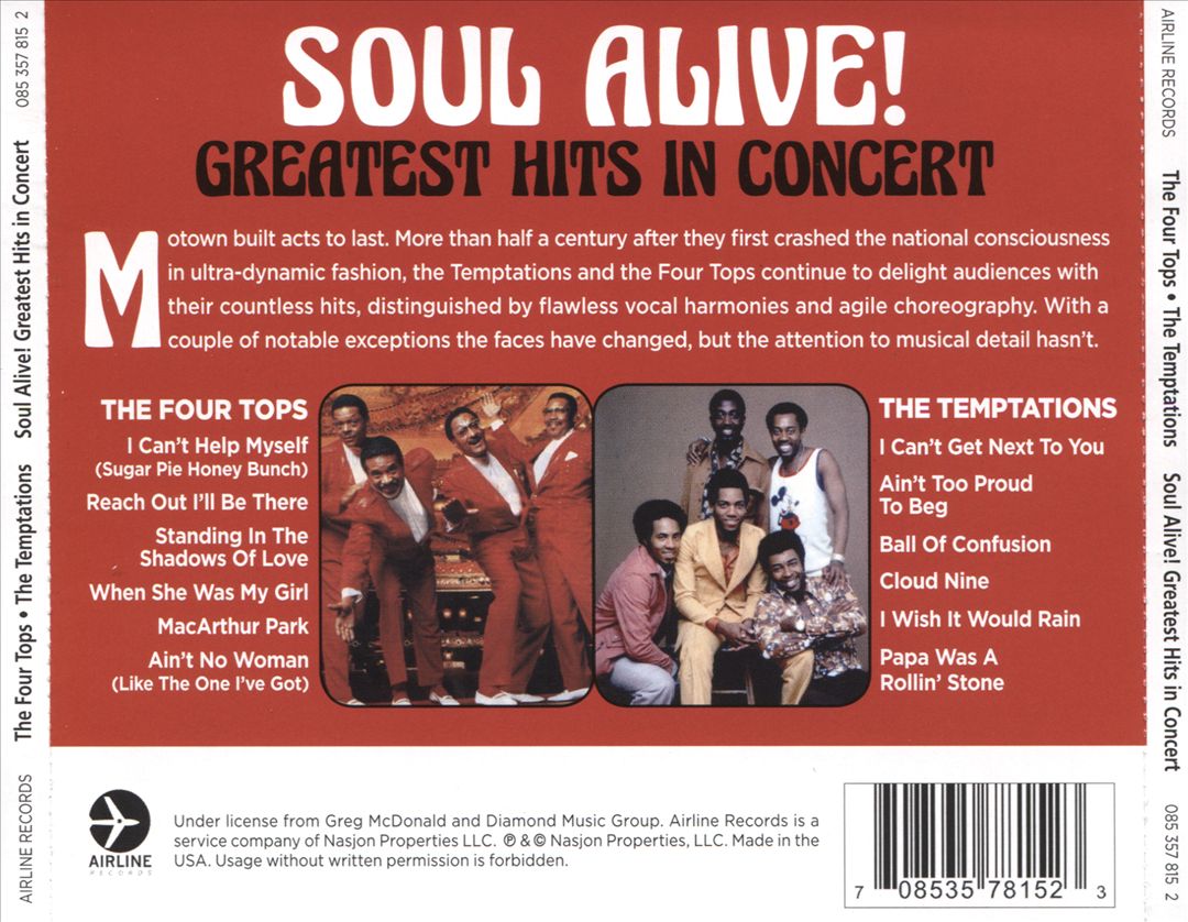Soul Alive! Greatest Hits in Concert cover art