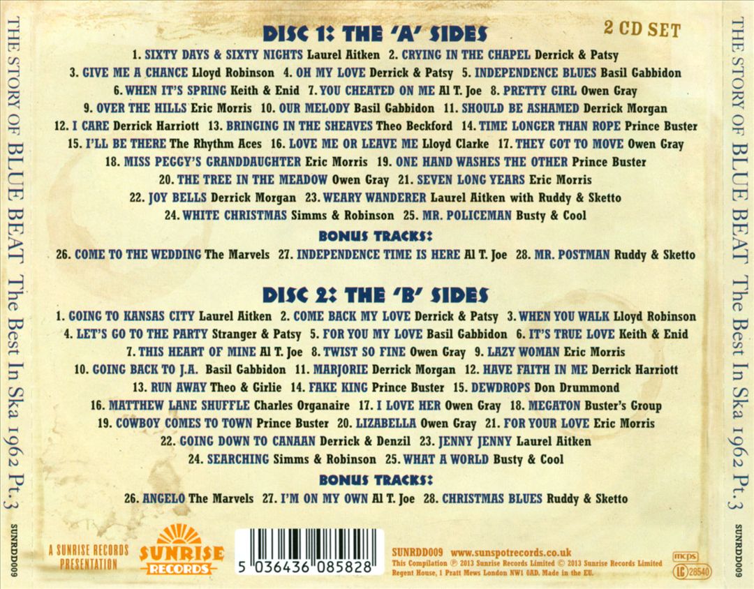 Story of Blue Beat 1962: The Best In Ska, Vol. 3 cover art