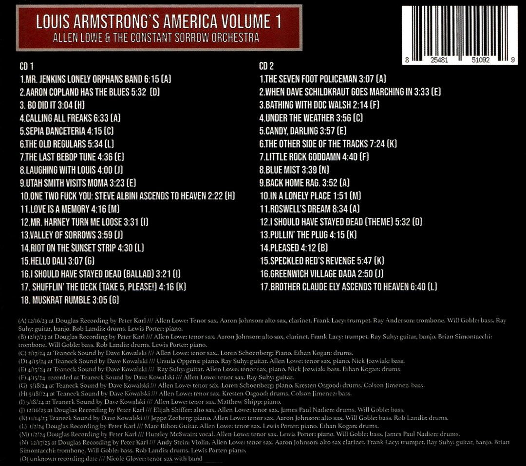 Louis Armstrong's America, Vol. 1 cover art