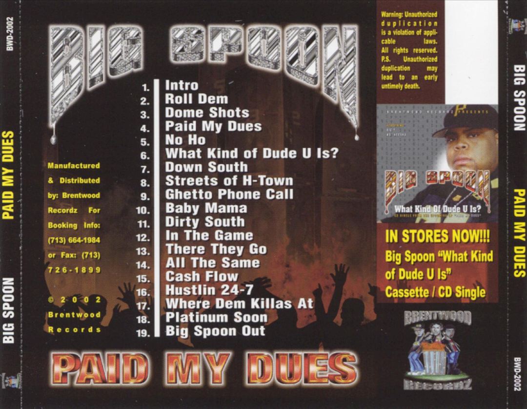 Paid My Dues cover art