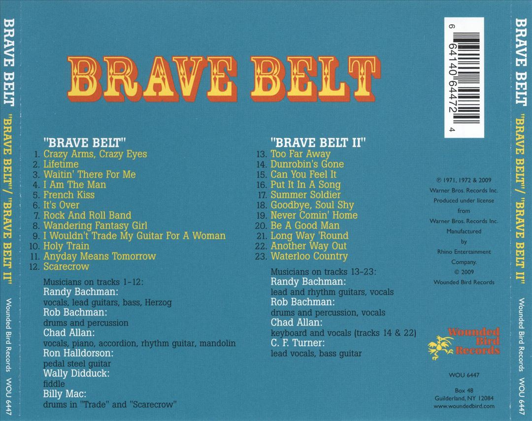 Brave Belt I/Brave Belt II cover art
