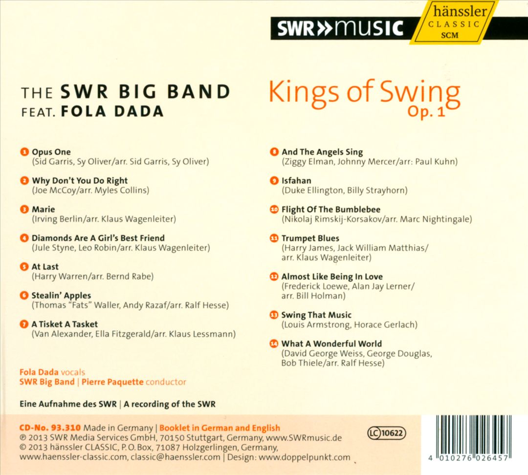 Kings of Swing Op. 1 cover art