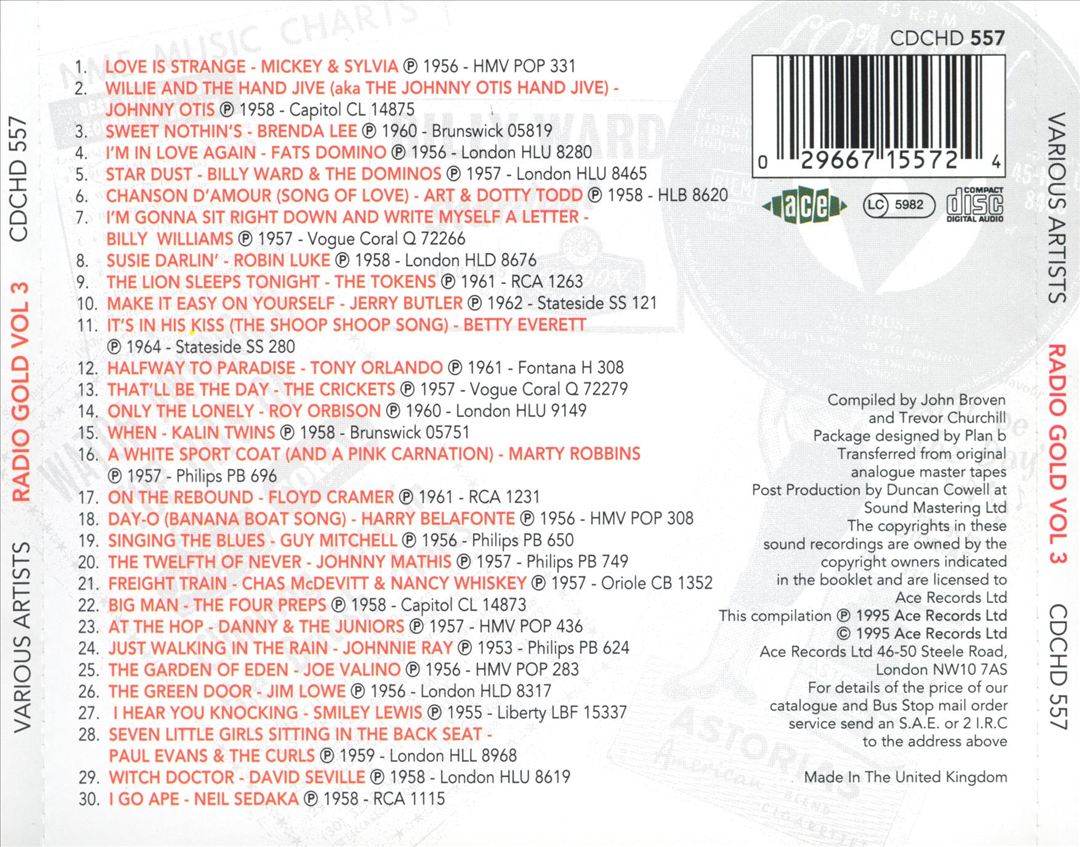Radio Gold, Vol. 3 cover art
