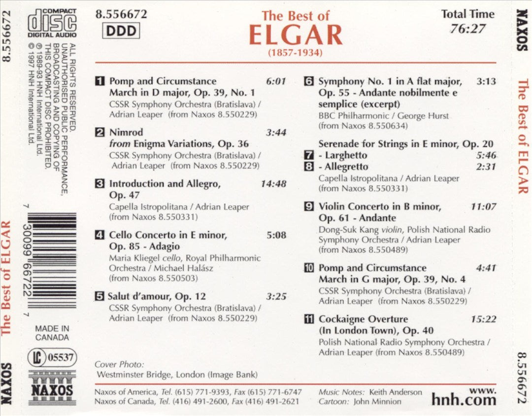 Best of Elgar cover art