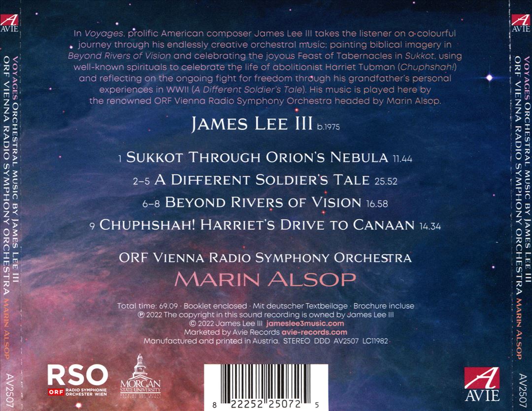 Voyages: Orchestral Music by James Lee III cover art