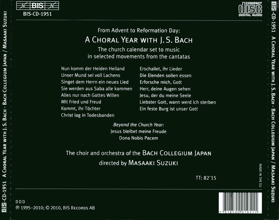 Choral Year with Bach cover art