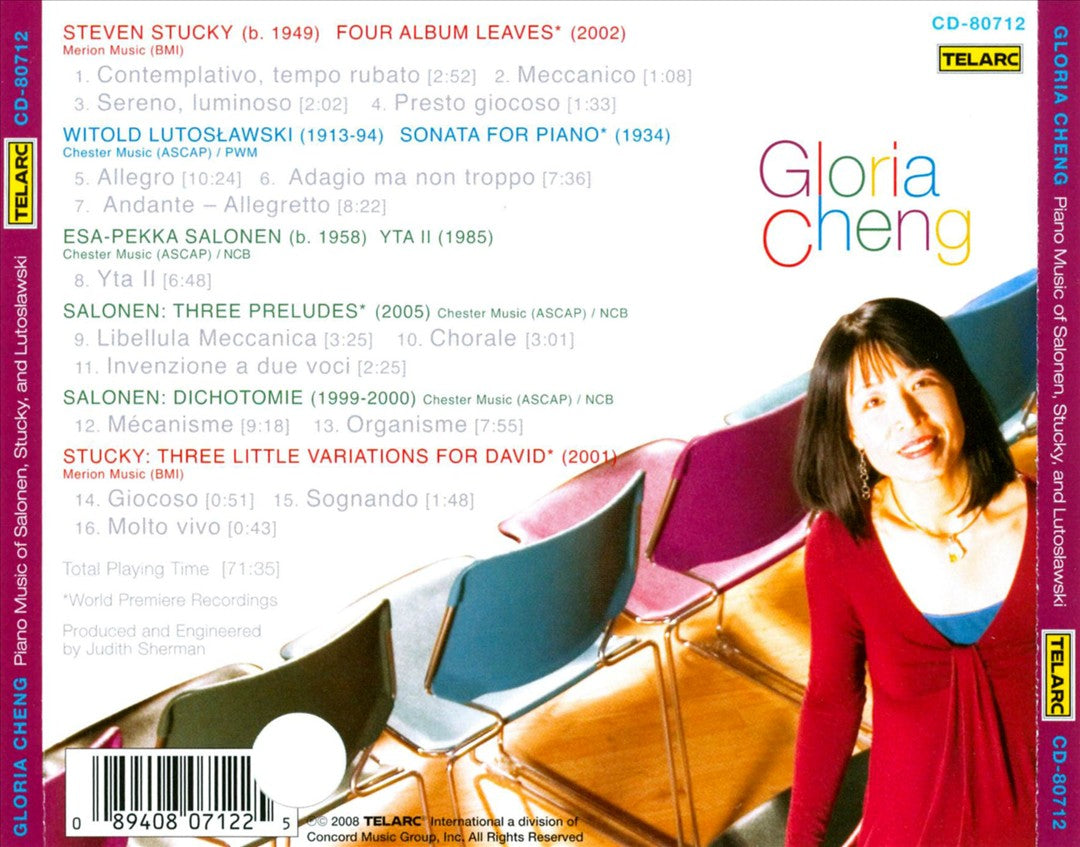 Piano Music of Salonen, Stucky & Lutoslawski cover art