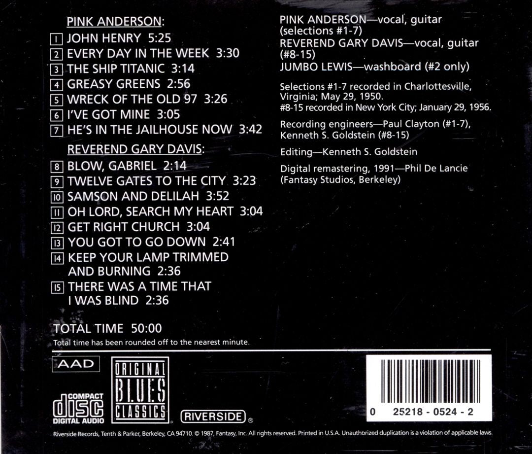 Gospel, Blues and Street Songs cover art