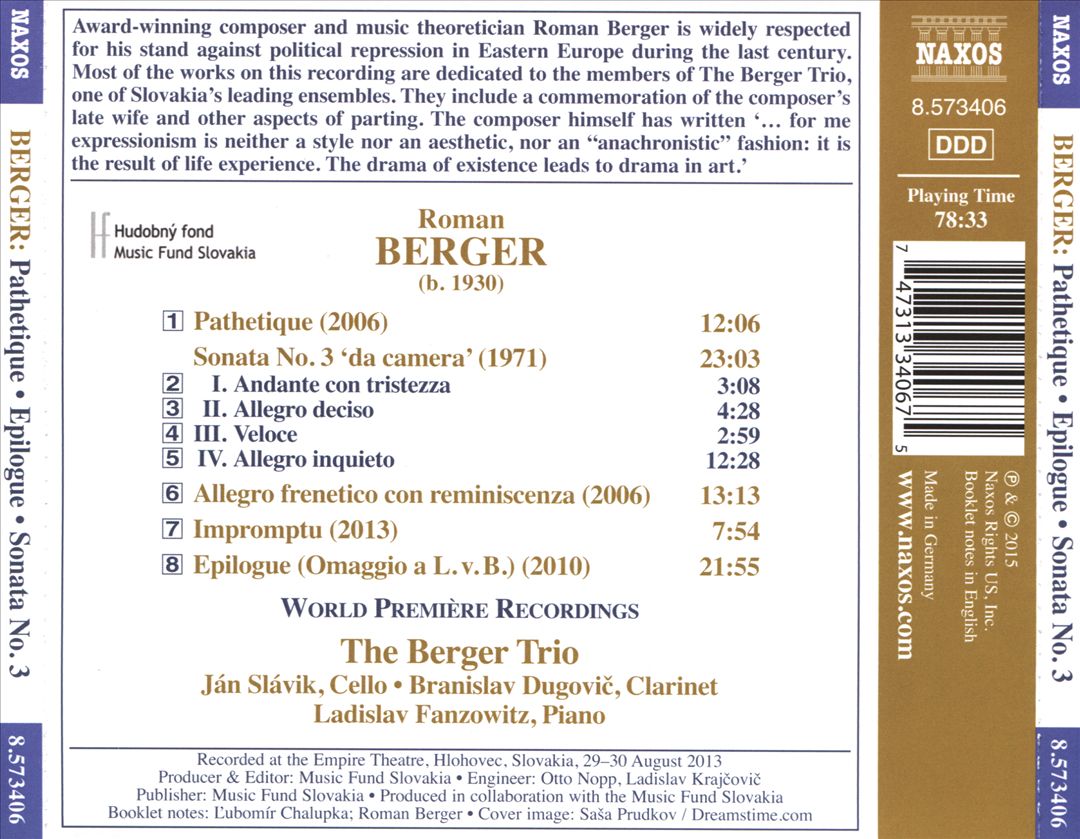 Roman Berger: Pathetique cover art