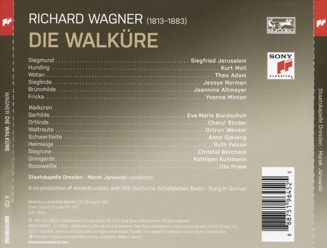 Wagner: Die Walkure cover art