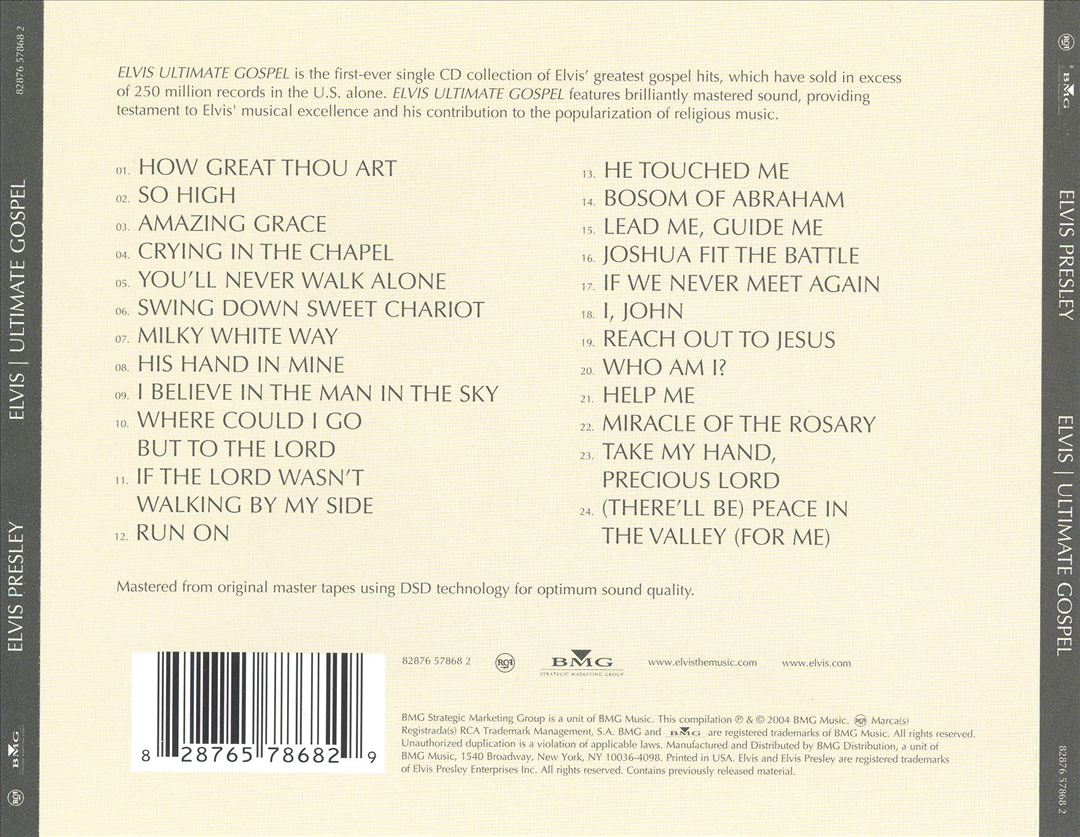 Elvis: Ultimate Gospel cover art