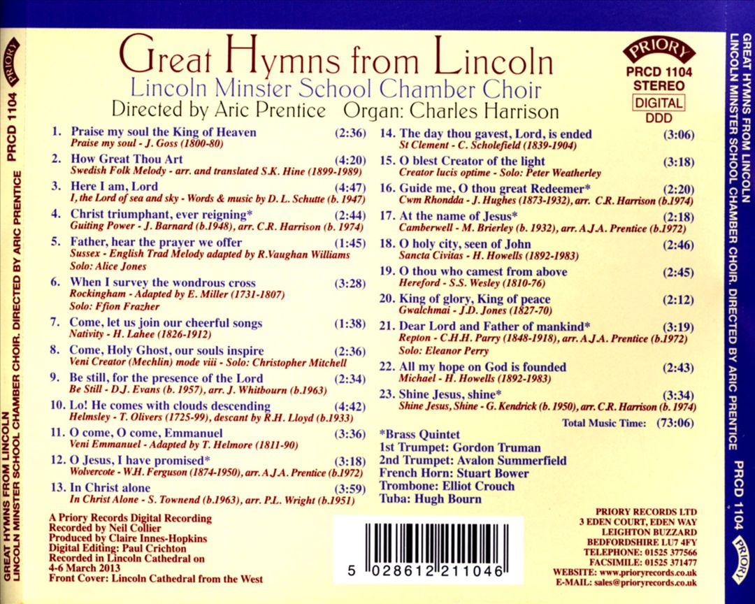 Great Hymns from Lincoln cover art
