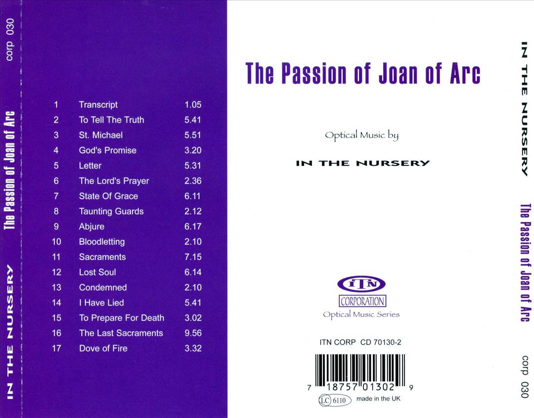 Passion of Joan of Arc cover art