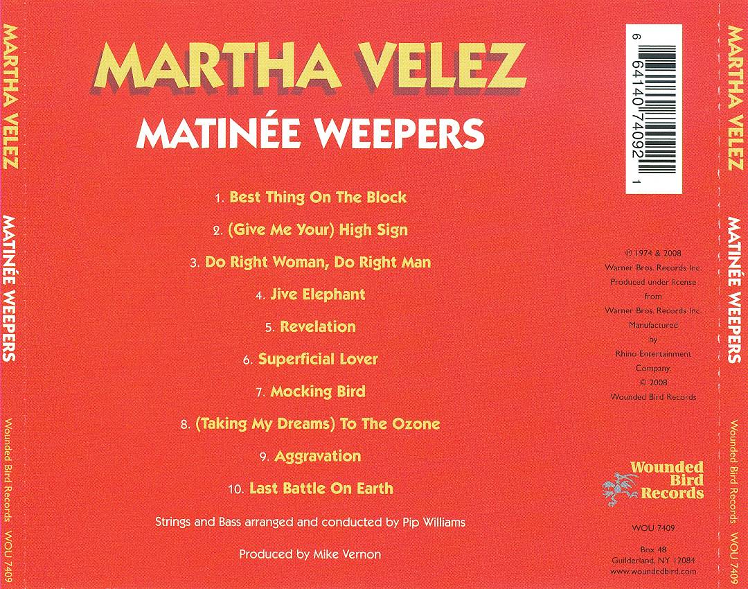 Matinee Weepers cover art