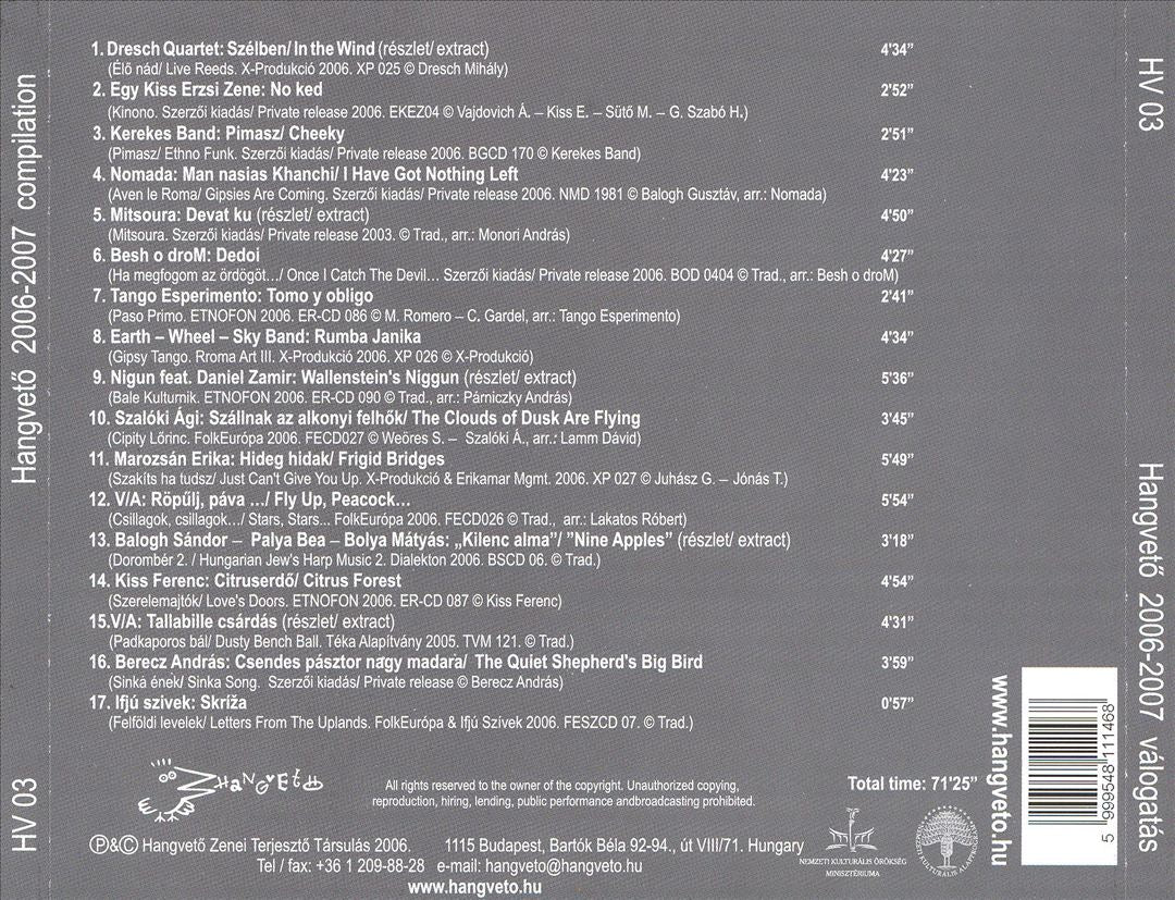 Hangveto 2006-2007 cover art