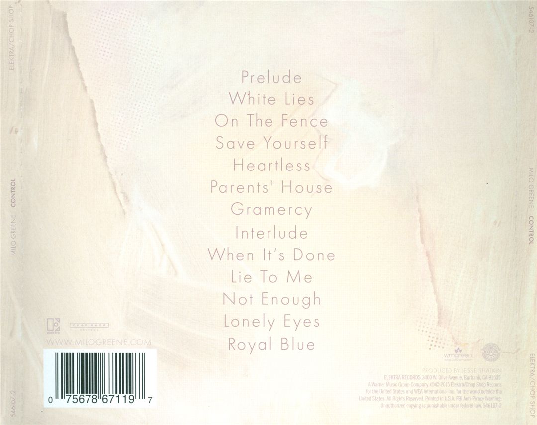 Control cover art