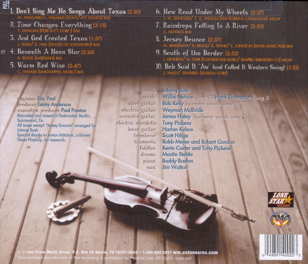 Sings Bob Wills cover art