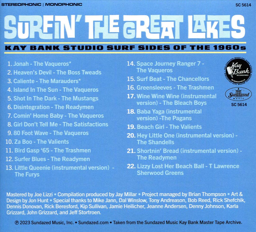 Surfin' The Great Lakes: Kay Bank Studio Surf Sides Of The 1960s cover art