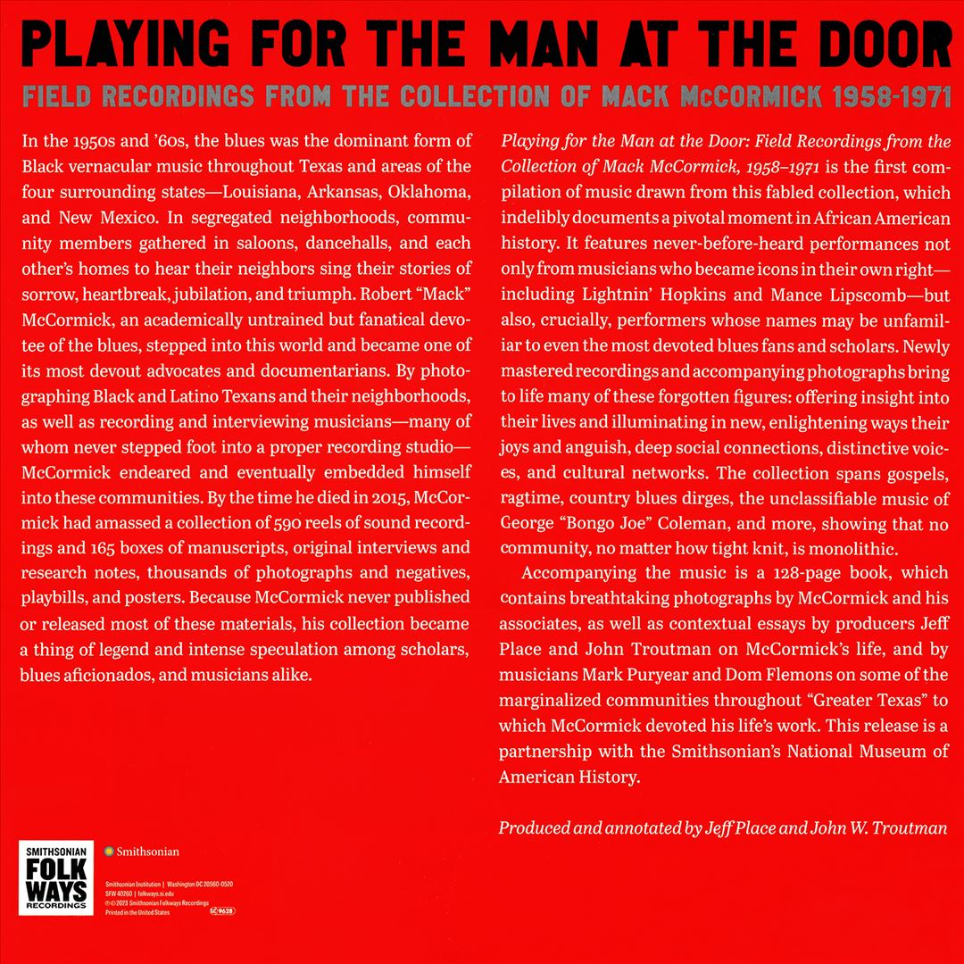Playing for the Man at the Door: Field Recordings from the Collection of Mack McCormick, 1958-1971 cover art