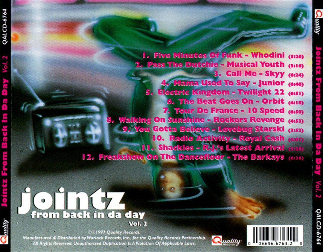 Jointz from Back in Da Day, Vol. 2 cover art