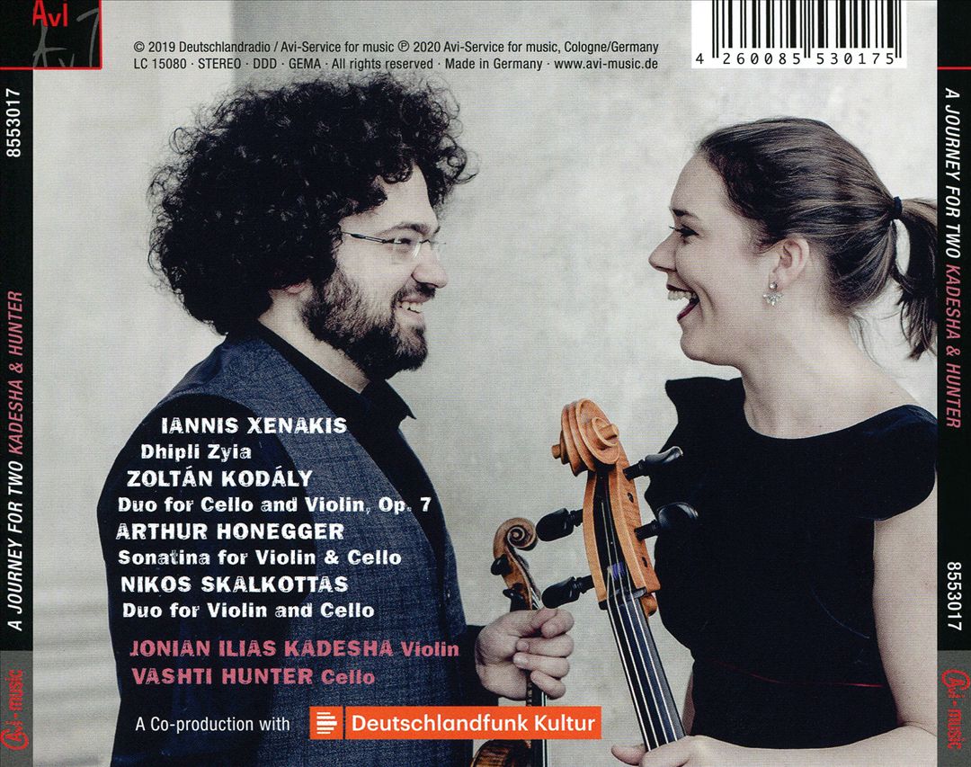 Journey for Two: Xenakis, Kodály, Honegger, Skalkottas cover art