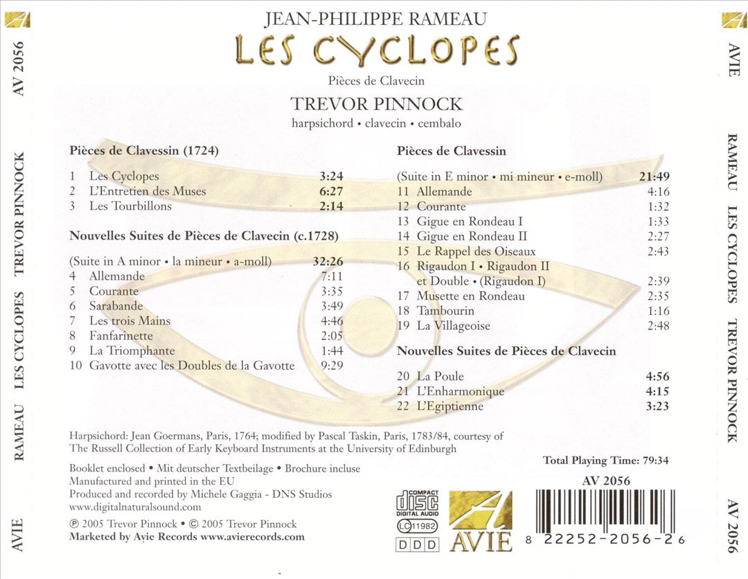 Rameau: Les Cyclopes - Pièces de Clavecin cover art