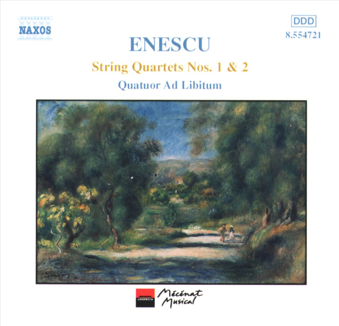 Enescu: String Quartets 1 & 2 cover art