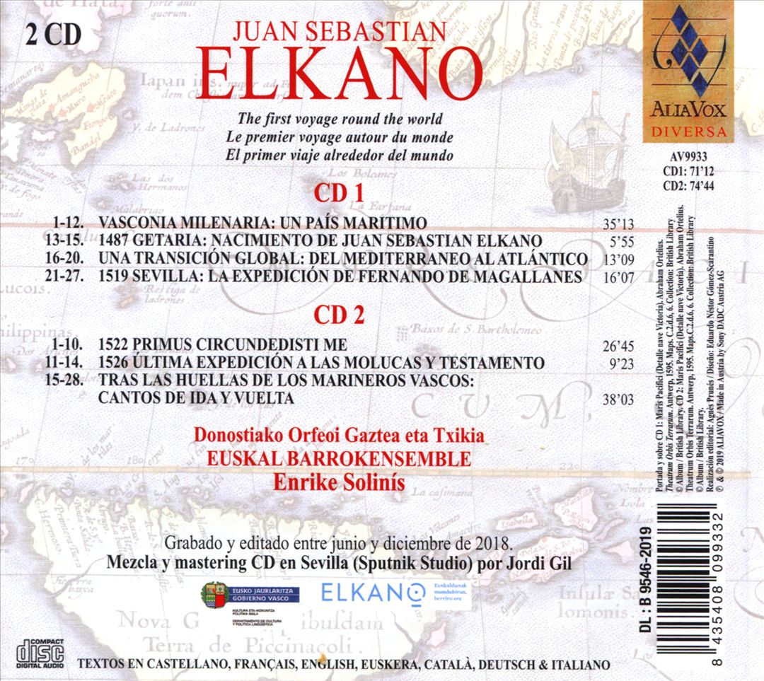 Juan Sebastian Elkano: The First Voyage Round the World cover art
