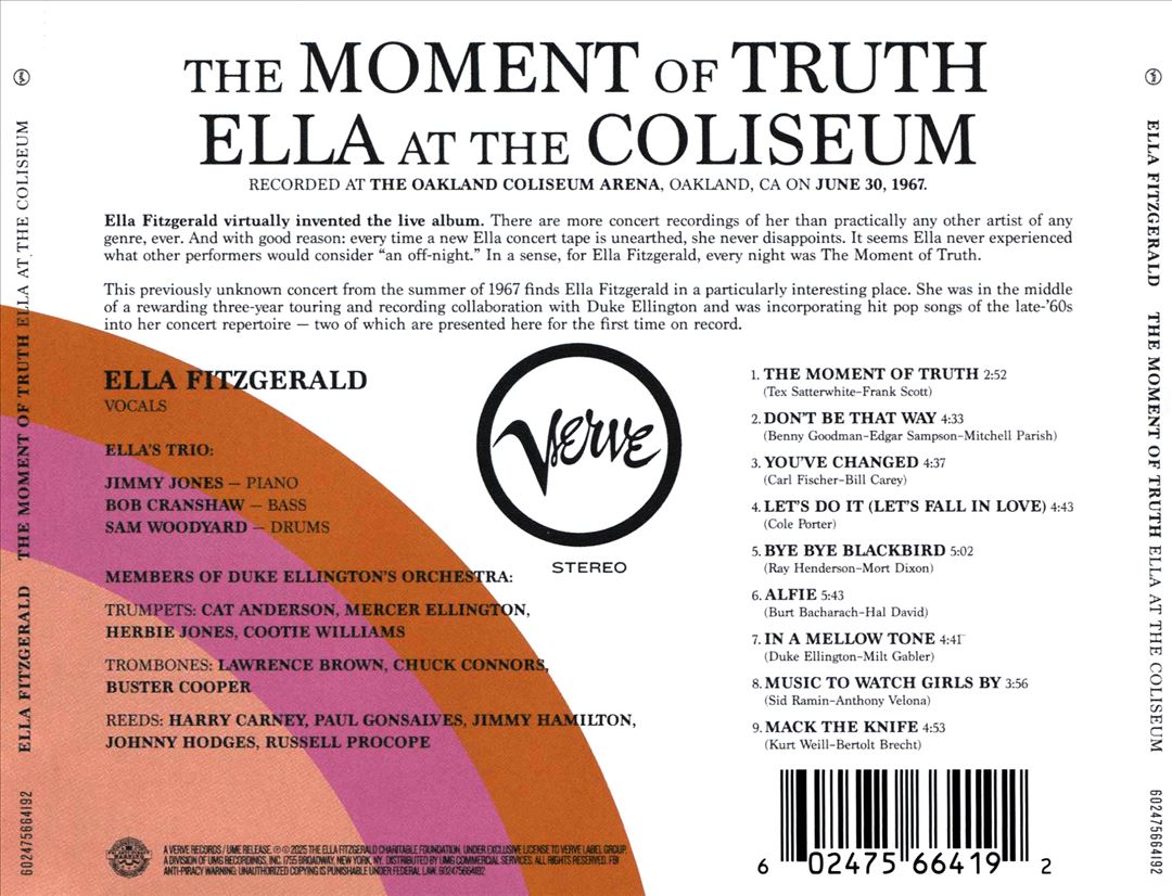 Moment of Truth: Ella at the Coliseum cover art