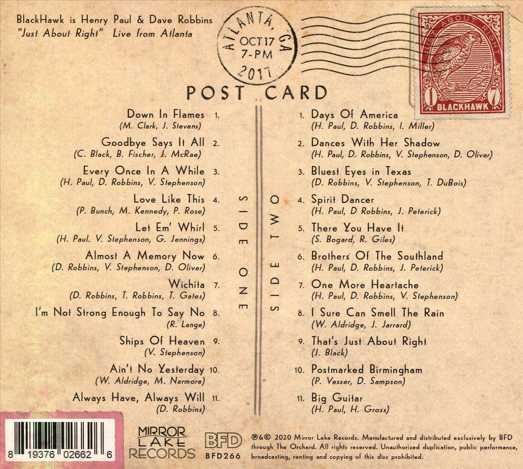 Just About Right: Live from Atlanta cover art