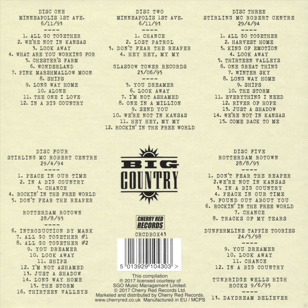 We're Not in Kansas: The Live Bootleg Box Set 1993-1998 cover art