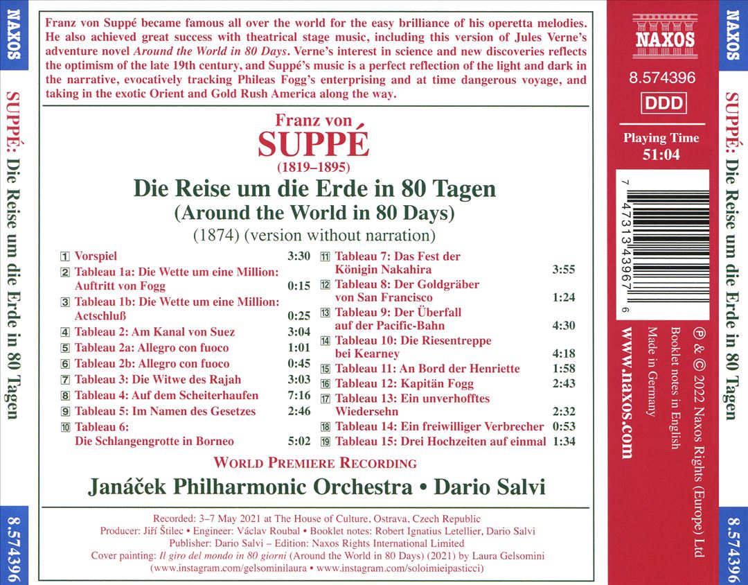 Suppé: Die Reise um die Erde in 80 Tagen cover art