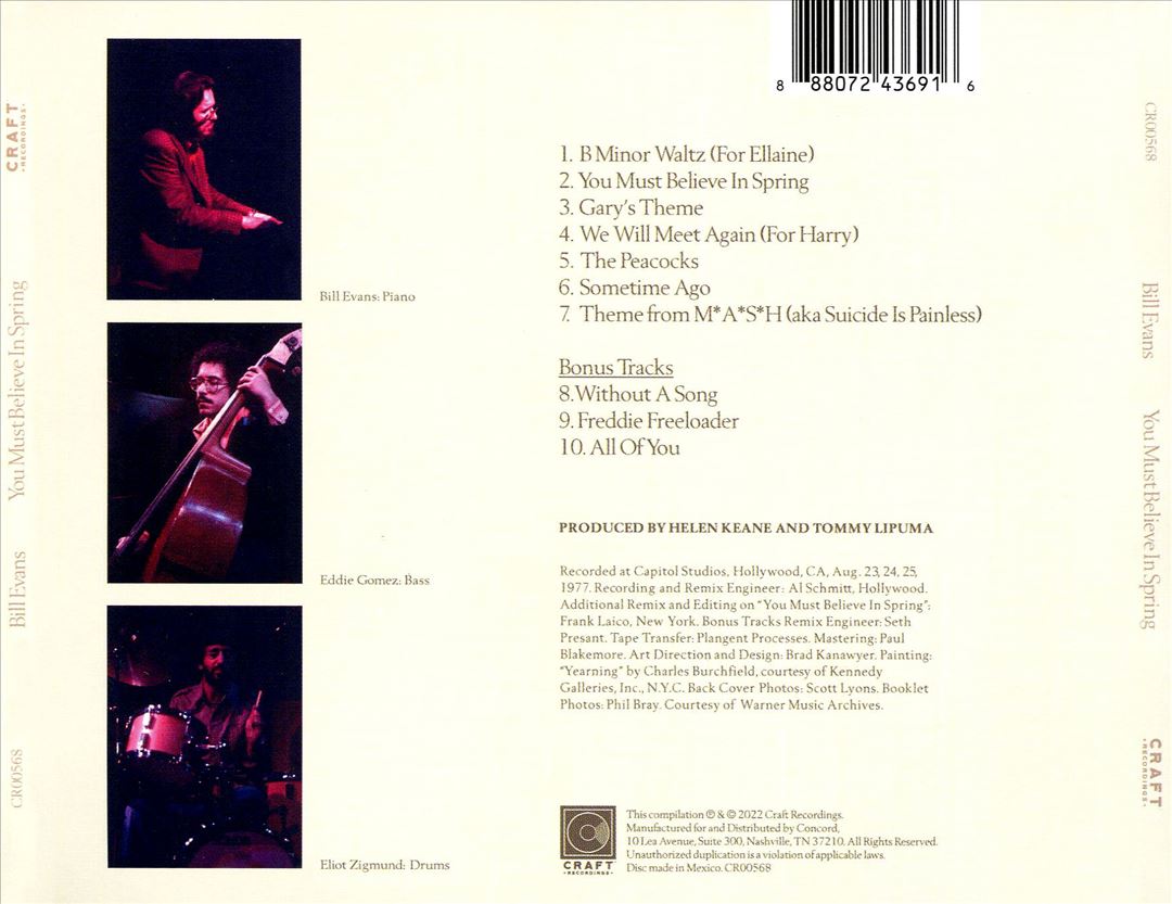 You Must Believe in Spring cover art
