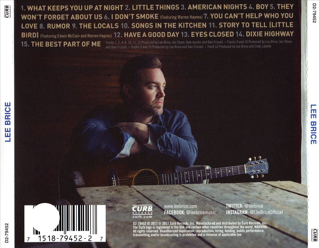 Lee Brice cover art