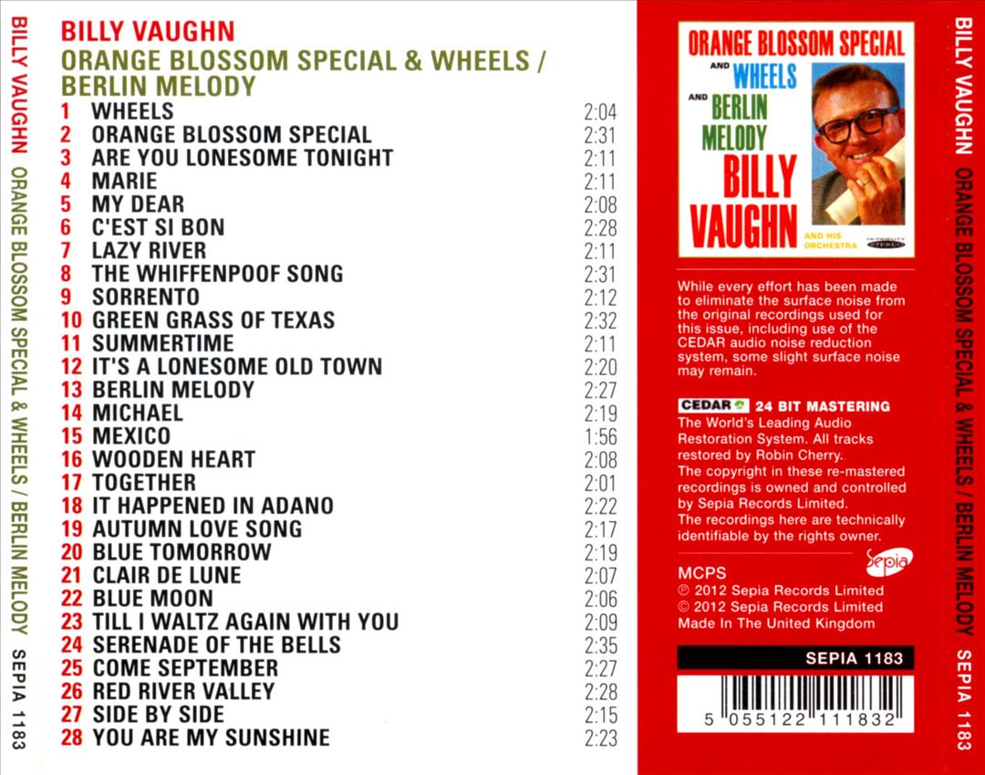 Orange Blossom Special and Wheels/Berlin Melody cover art