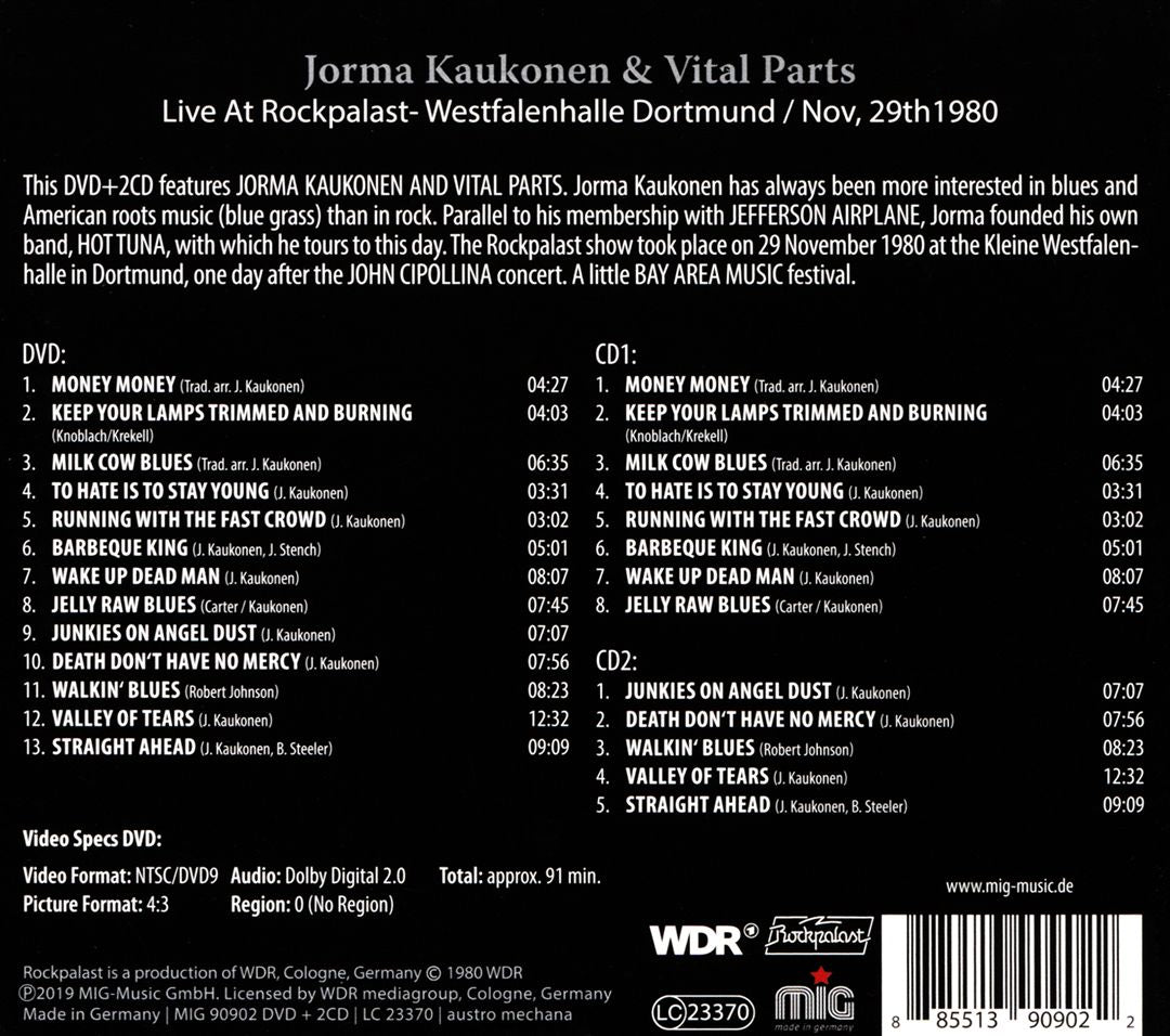 Live at Rockpalast 1980 cover art