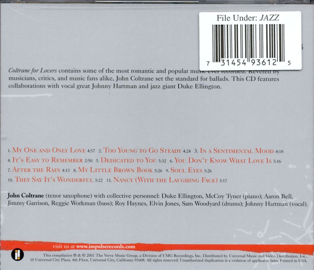 Coltrane for Lovers cover art