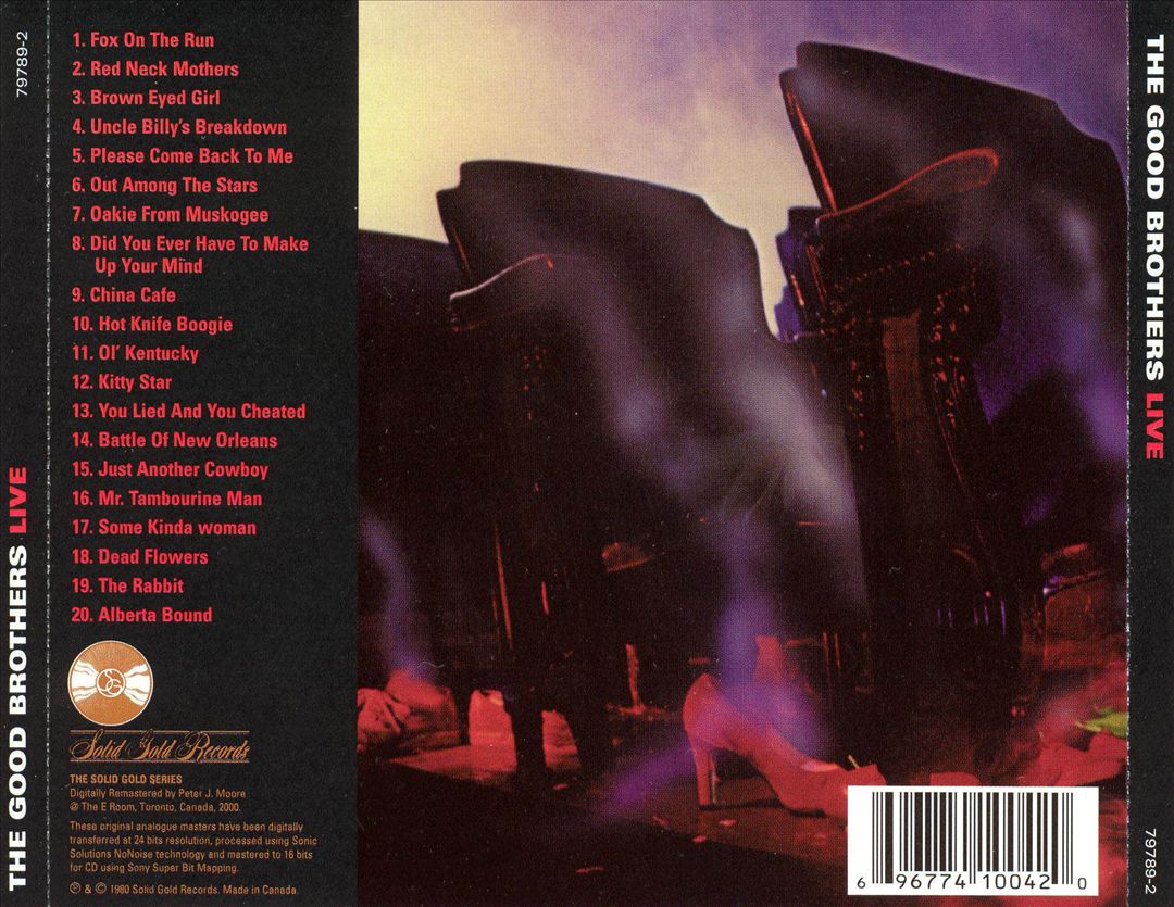 Best of The Good Brothers Live cover art