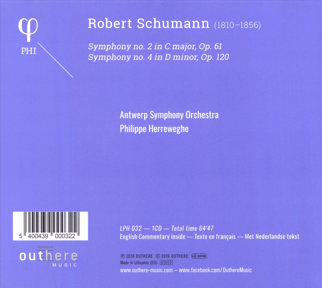 Robert Schumann: Symphonies Nos. 2 & 4 cover art